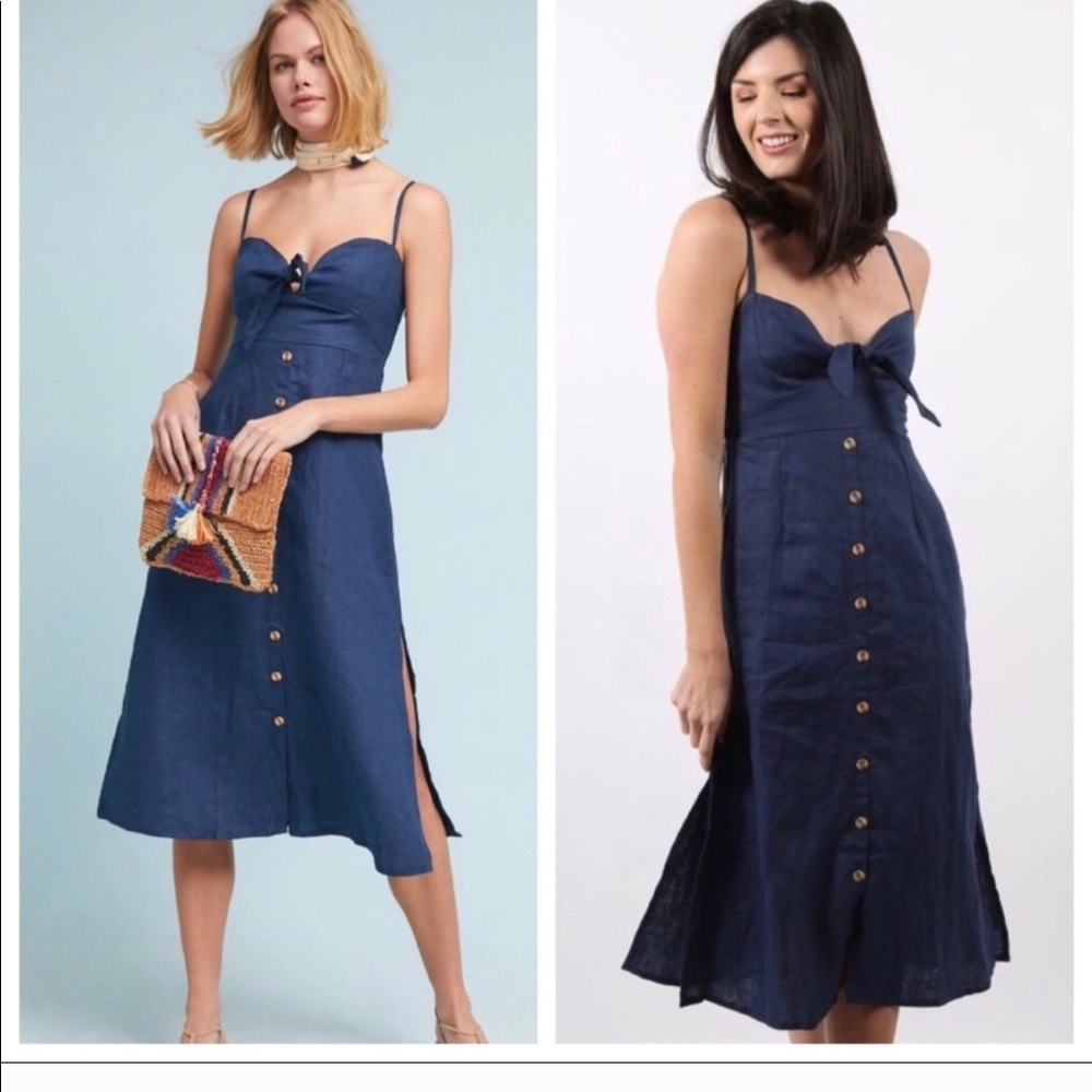 Faithfull Linen Midi Dress